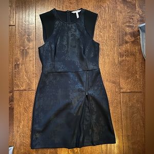 Faux leather dress